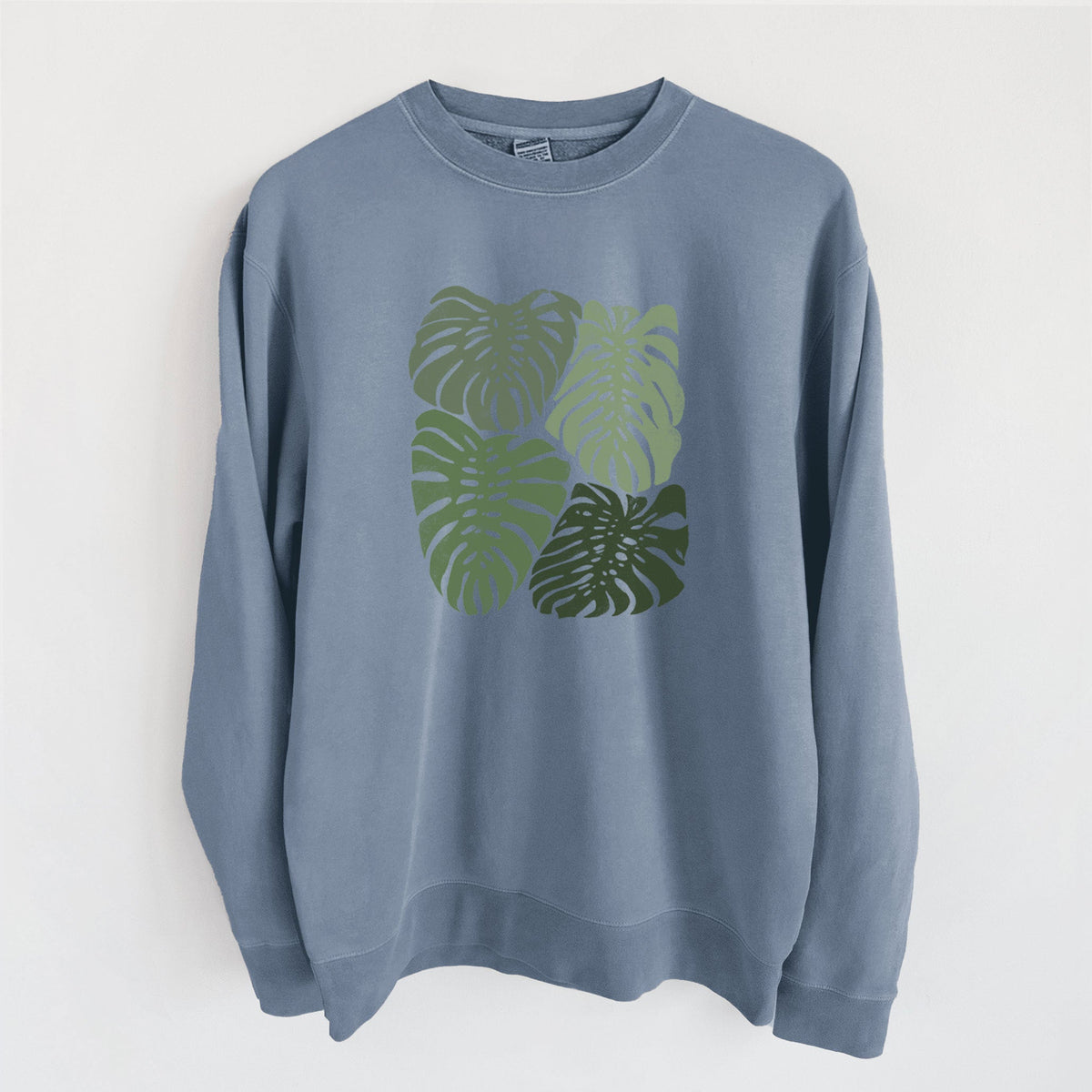 Monstera Vibes - Unisex Pigment Dyed Crew Sweatshirt