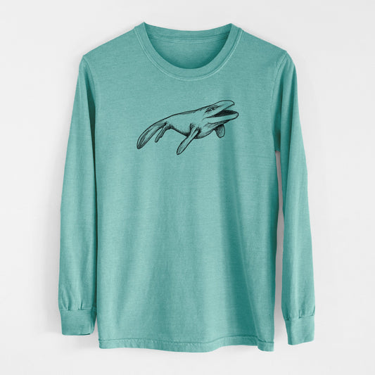 Mosasaur - Mosasaurus Hoffmani - Men's Heavyweight 100% Cotton Long Sleeve