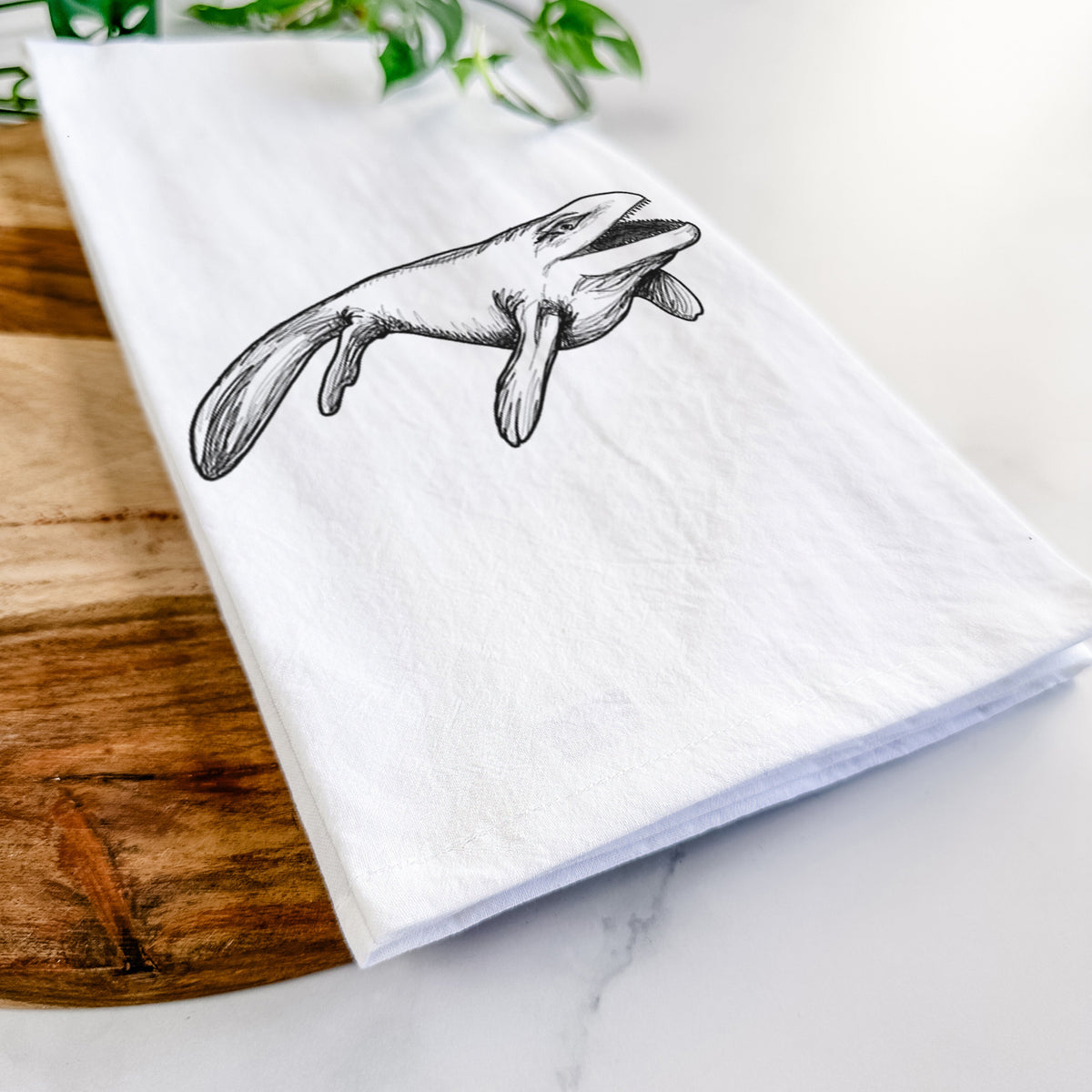Mosasaur - Mosasaurus Hoffmani Tea Towel