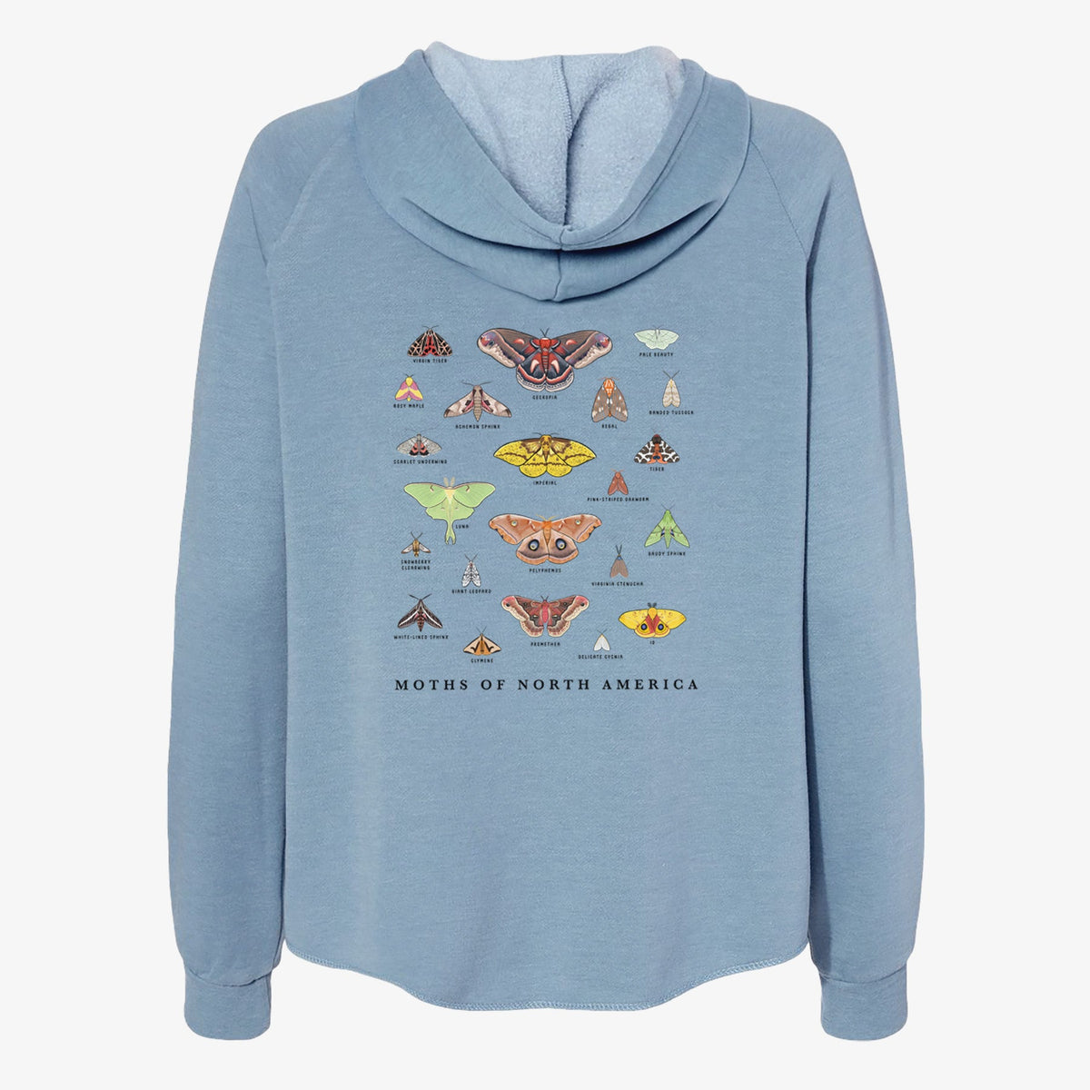 Moths of North America - Women's Cali Wave Zip-Up Sweatshirt
