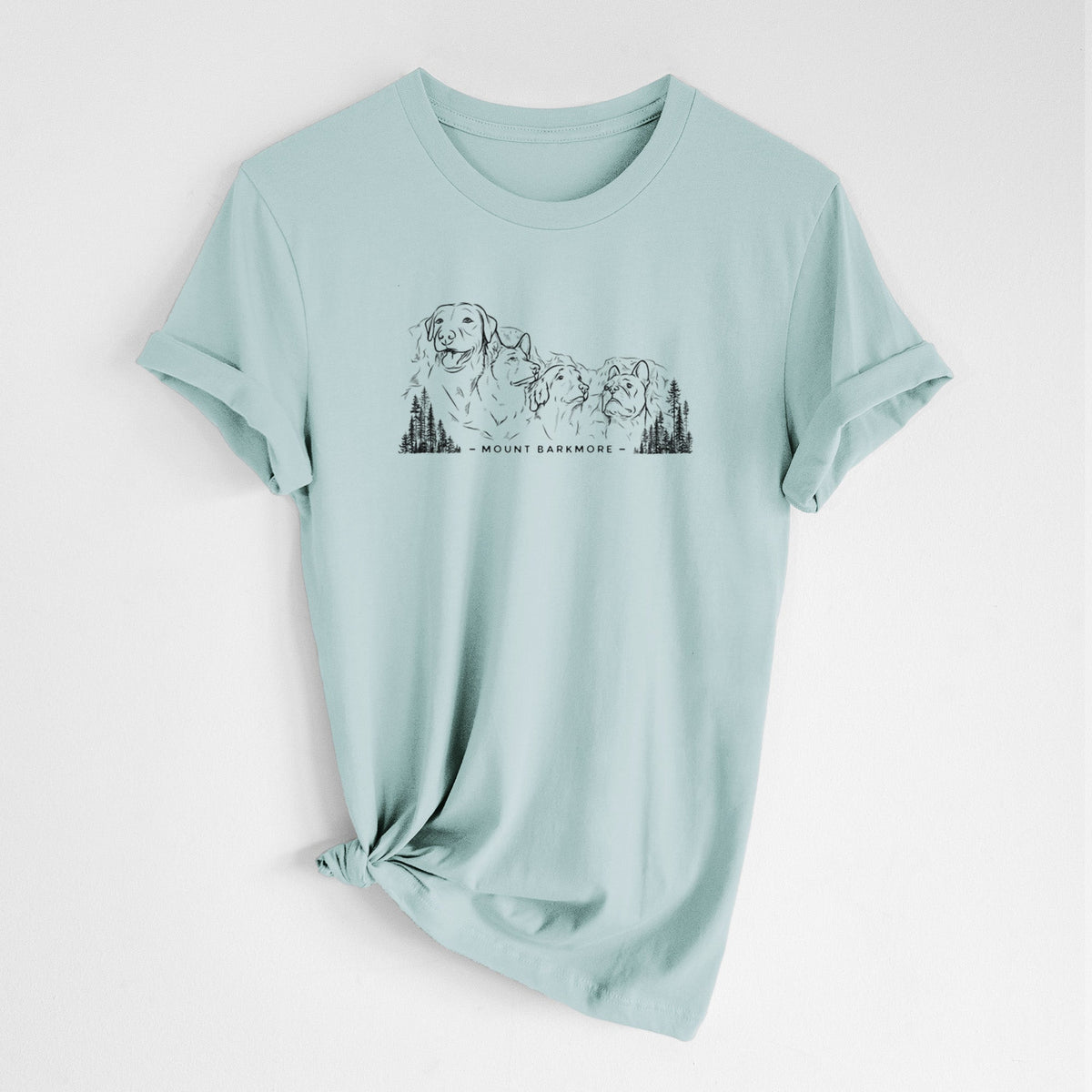 Mount Barkmore - Dog Tribute - Lightweight 100% Cotton Unisex Crewneck