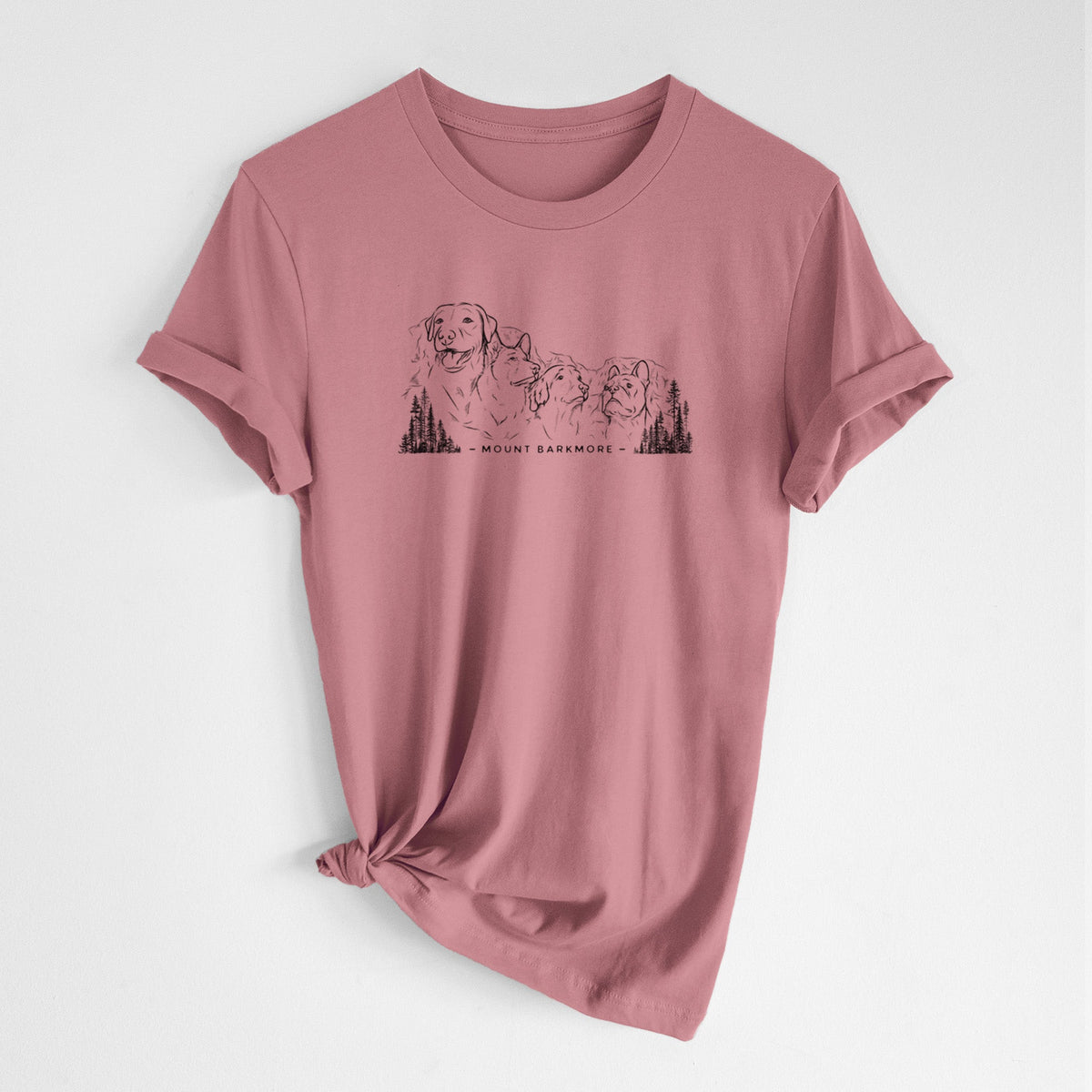 Mount Barkmore - Dog Tribute - Lightweight 100% Cotton Unisex Crewneck