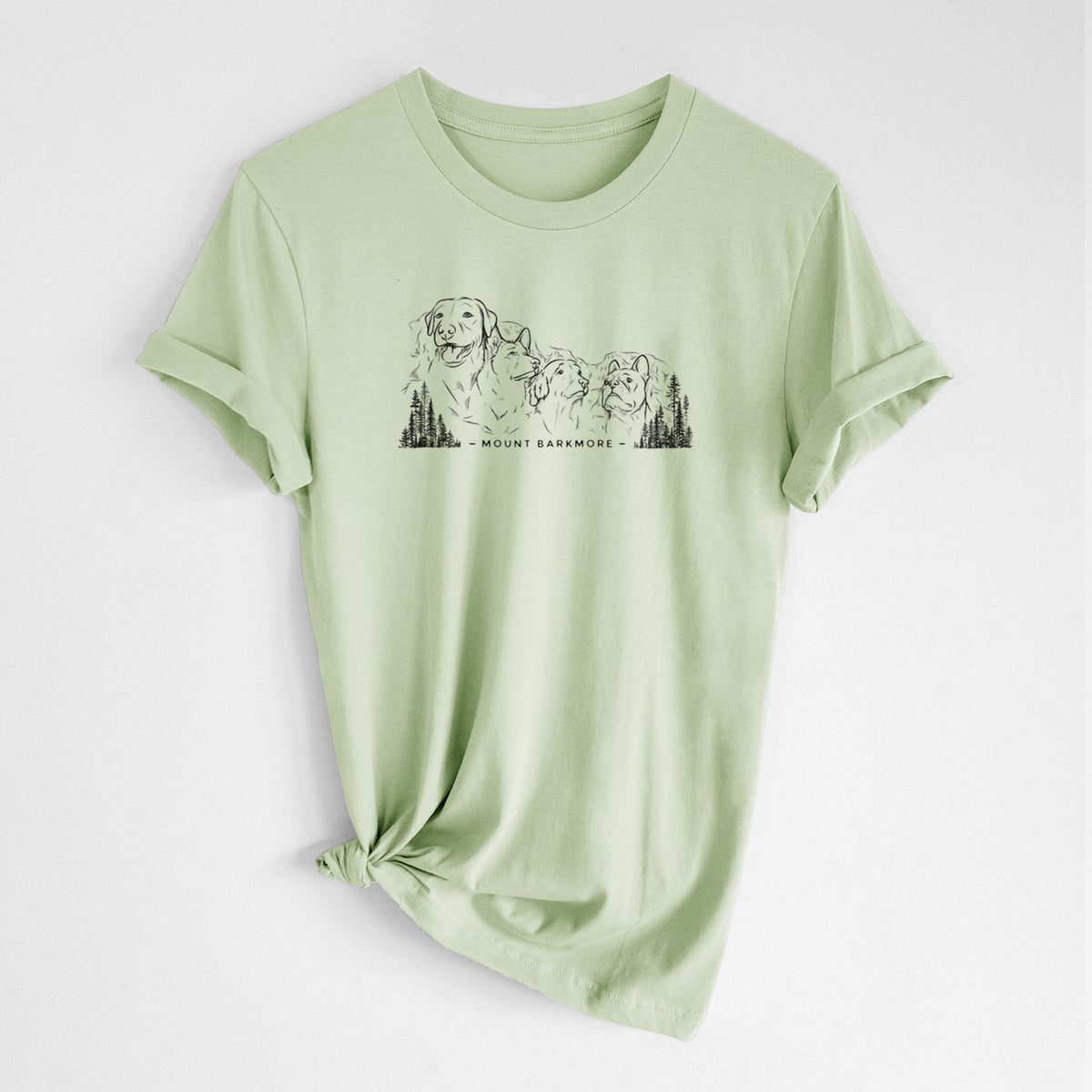 Mount Barkmore - Dog Tribute - Lightweight 100% Cotton Unisex Crewneck