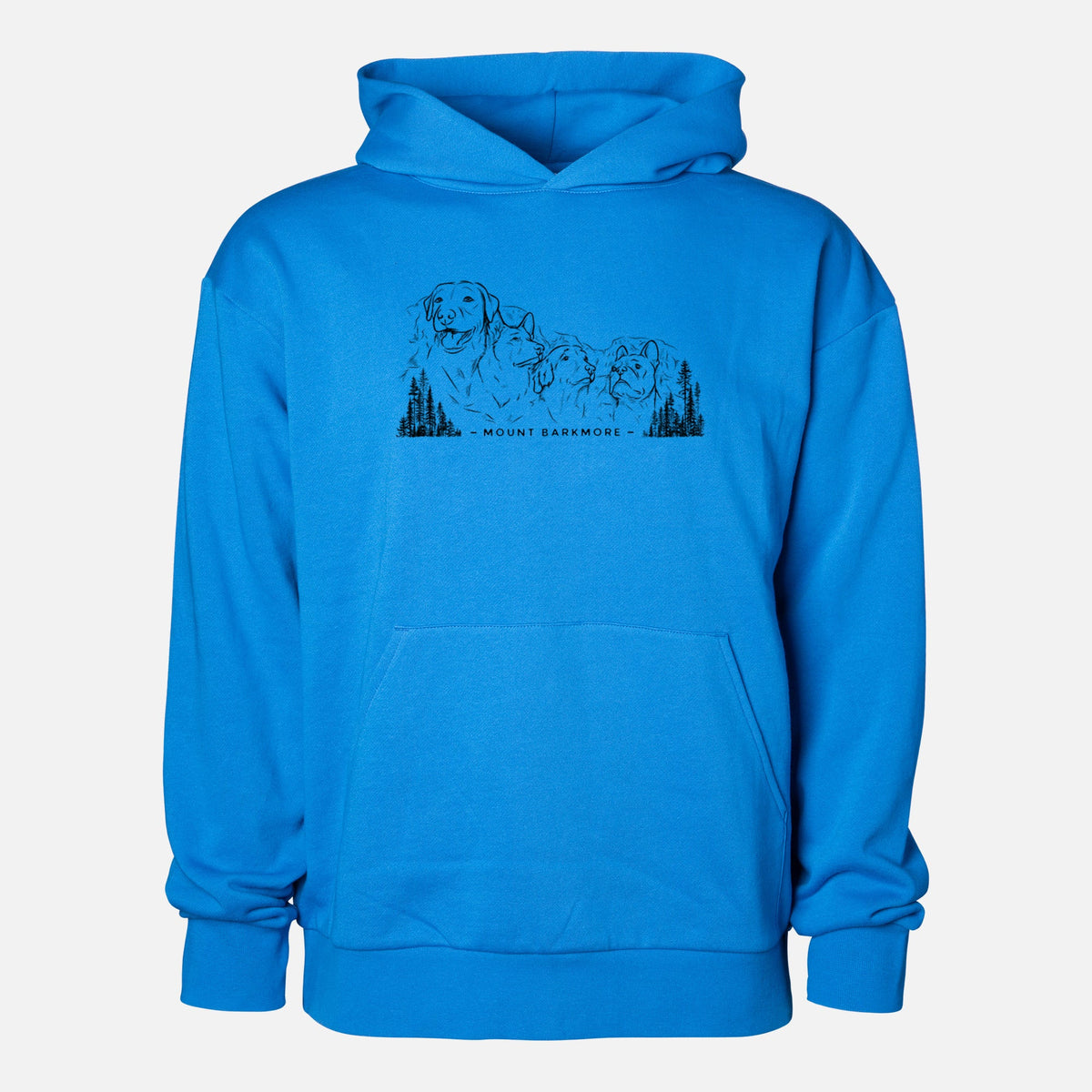 Mount Barkmore - Dog Tribute  - Statement Midweight Hoodie