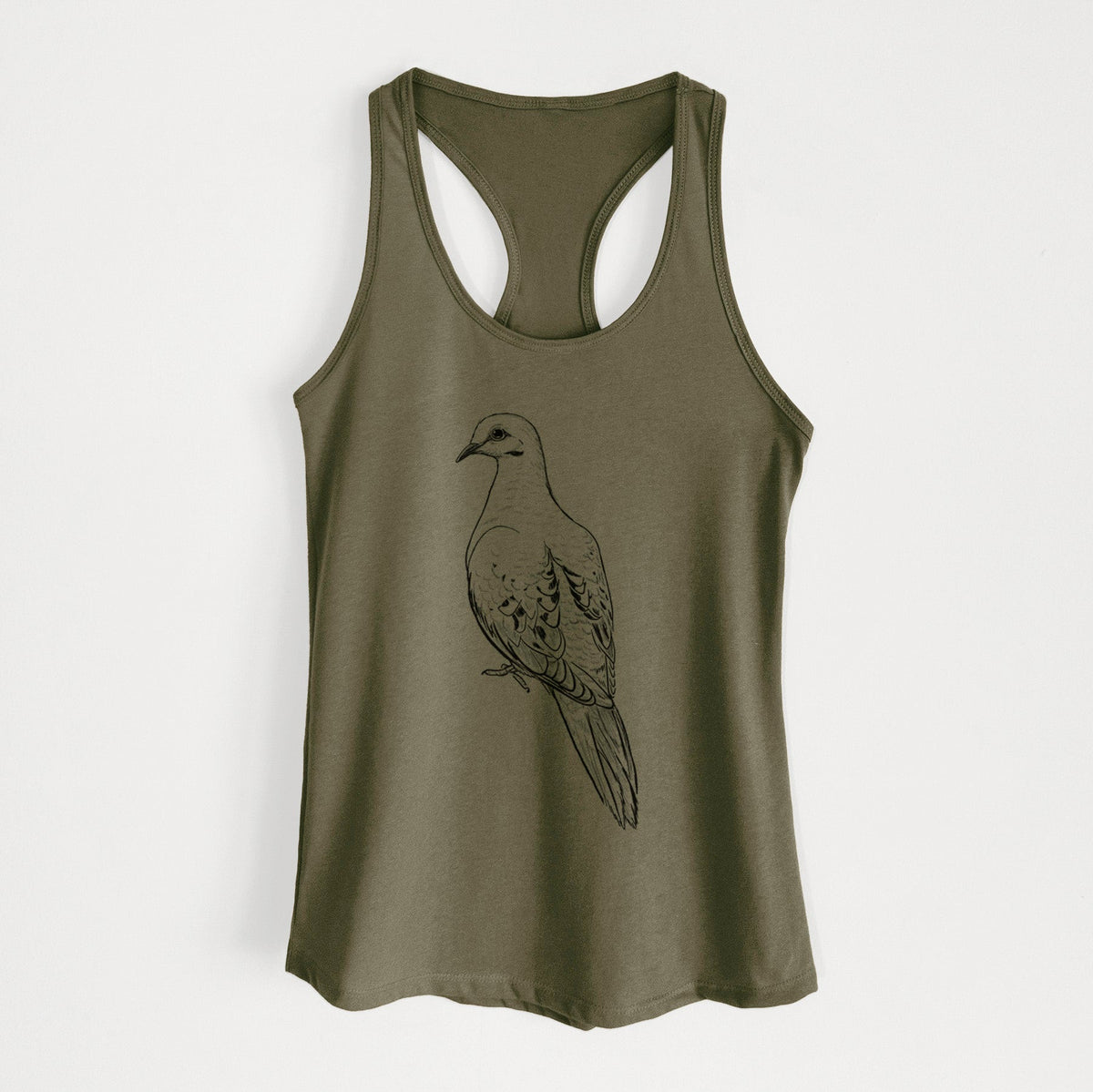 Mourning Dove - Zenaida macroura - Women's Racerback Tanktop
