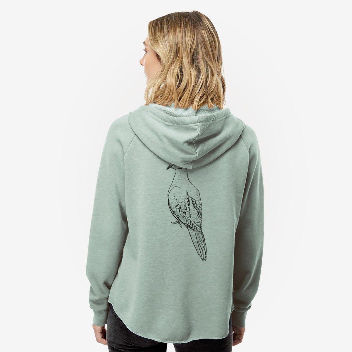 Mourning Dove - Zenaida macroura - Women's Cali Wave Zip-Up Sweatshirt