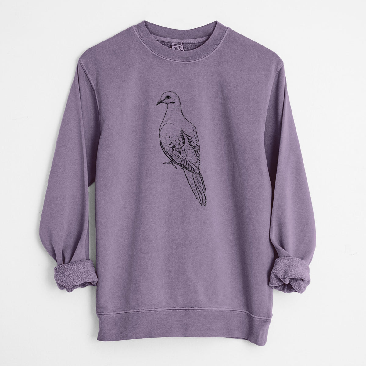 Mourning Dove - Zenaida macroura - Unisex Pigment Dyed Crew Sweatshirt
