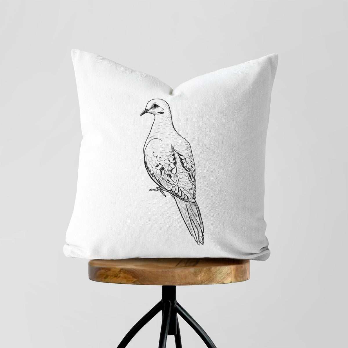 Mourning Dove - Zenaida macroura - Throw Pillow Cover