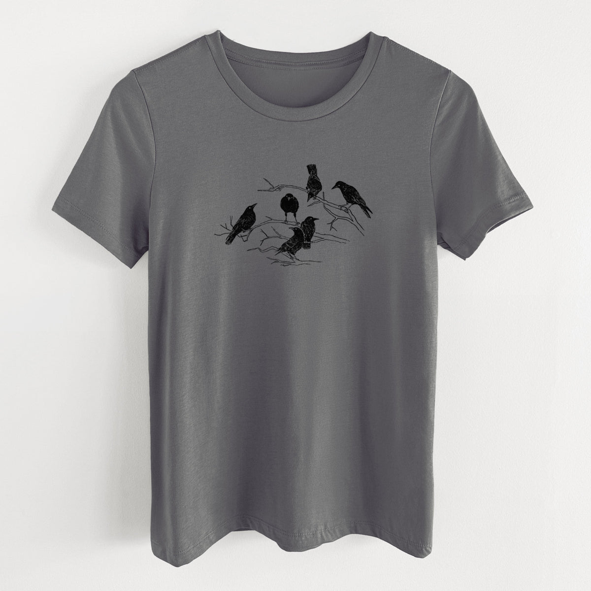Murder of Crows - Women's Lightweight Relaxed Fit 100% Cotton Crewneck