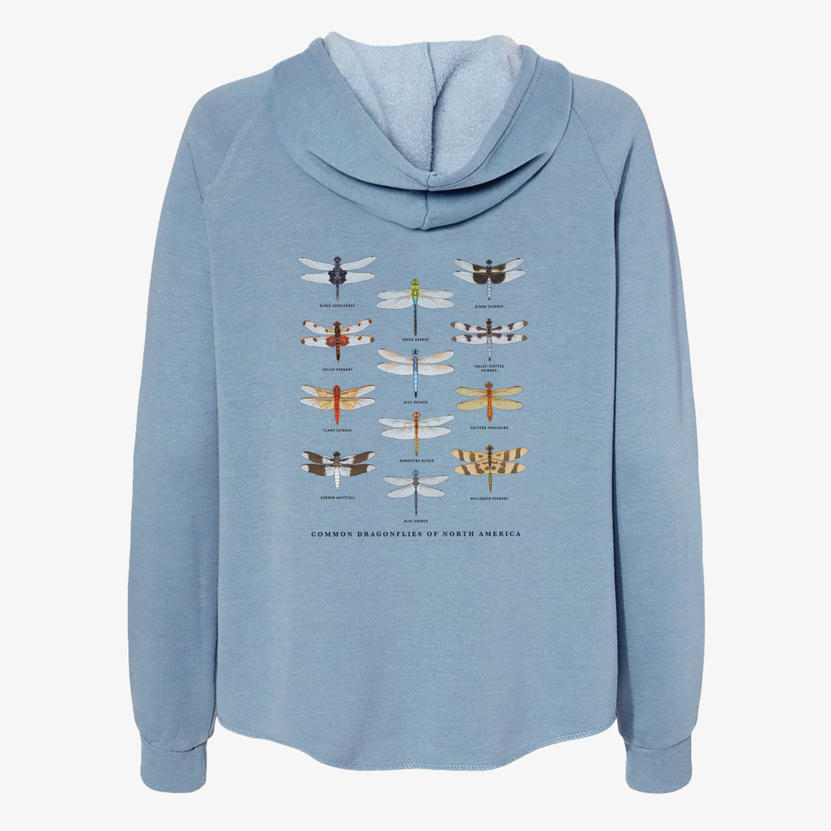 Common Dragonflies of North America - Women's Cali Wave Zip-Up Sweatshirt