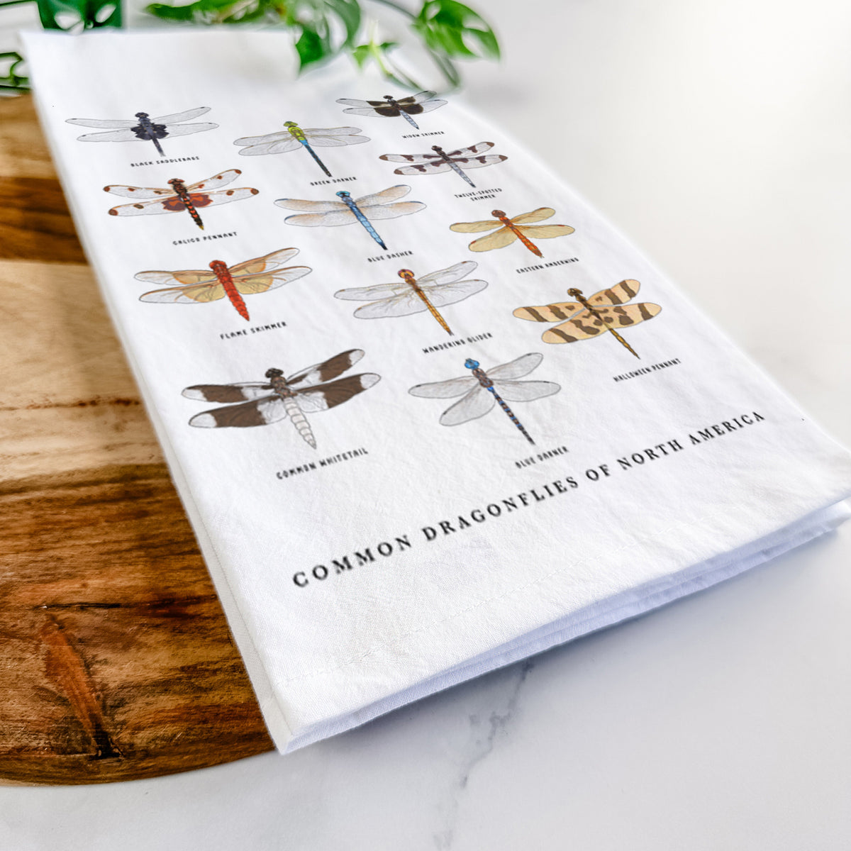 Common Dragonflies of North America Tea Towel