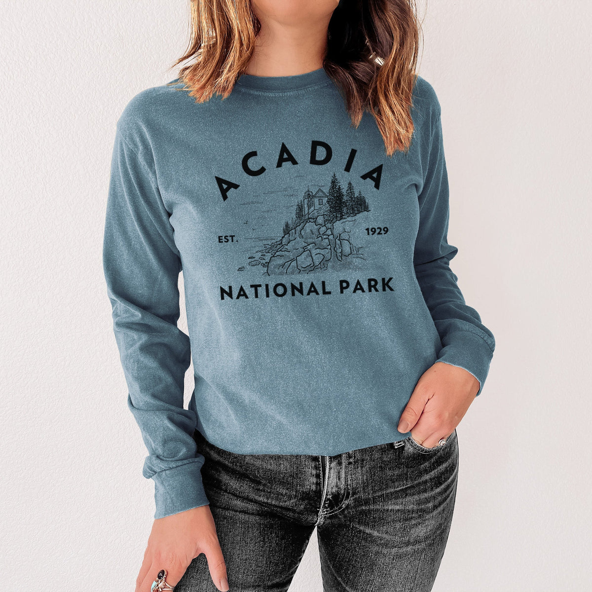 Acadia National Park - Unisex Comfort Colors 100% Cotton Long Sleeve