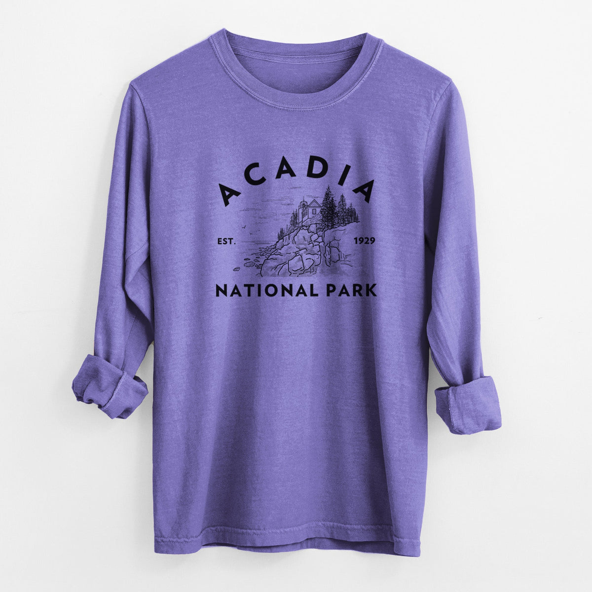 Acadia National Park - Unisex Comfort Colors 100% Cotton Long Sleeve