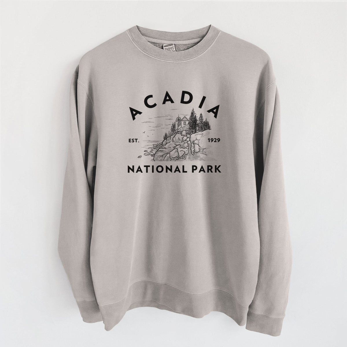 Acadia National Park - Unisex Pigment Dyed Crew Sweatshirt