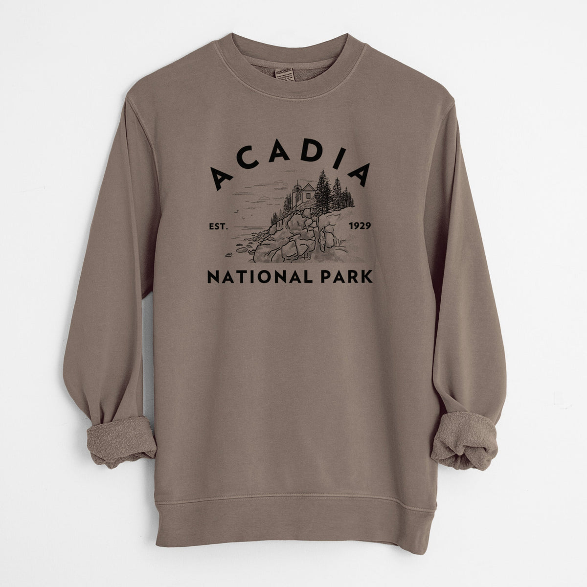 Acadia National Park - Unisex Pigment Dyed Crew Sweatshirt