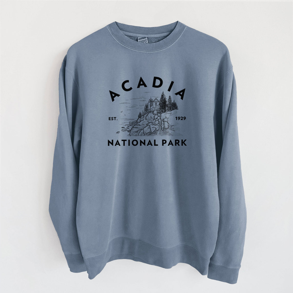 Acadia National Park - Unisex Pigment Dyed Crew Sweatshirt
