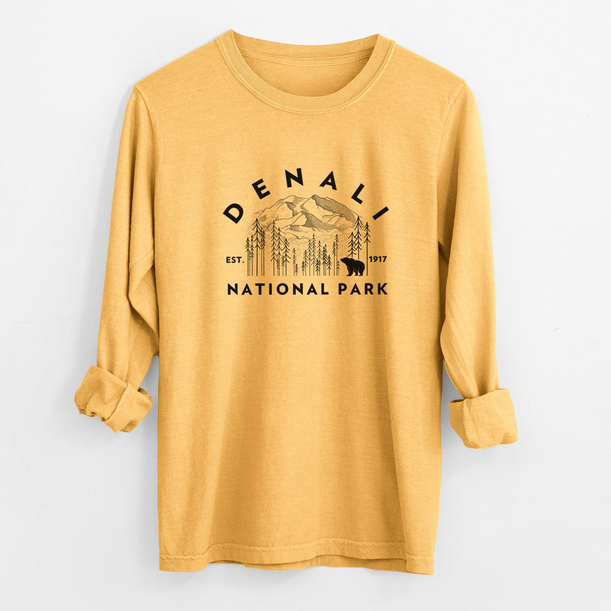 Denali National Park - Unisex Comfort Colors 100% Cotton Long Sleeve