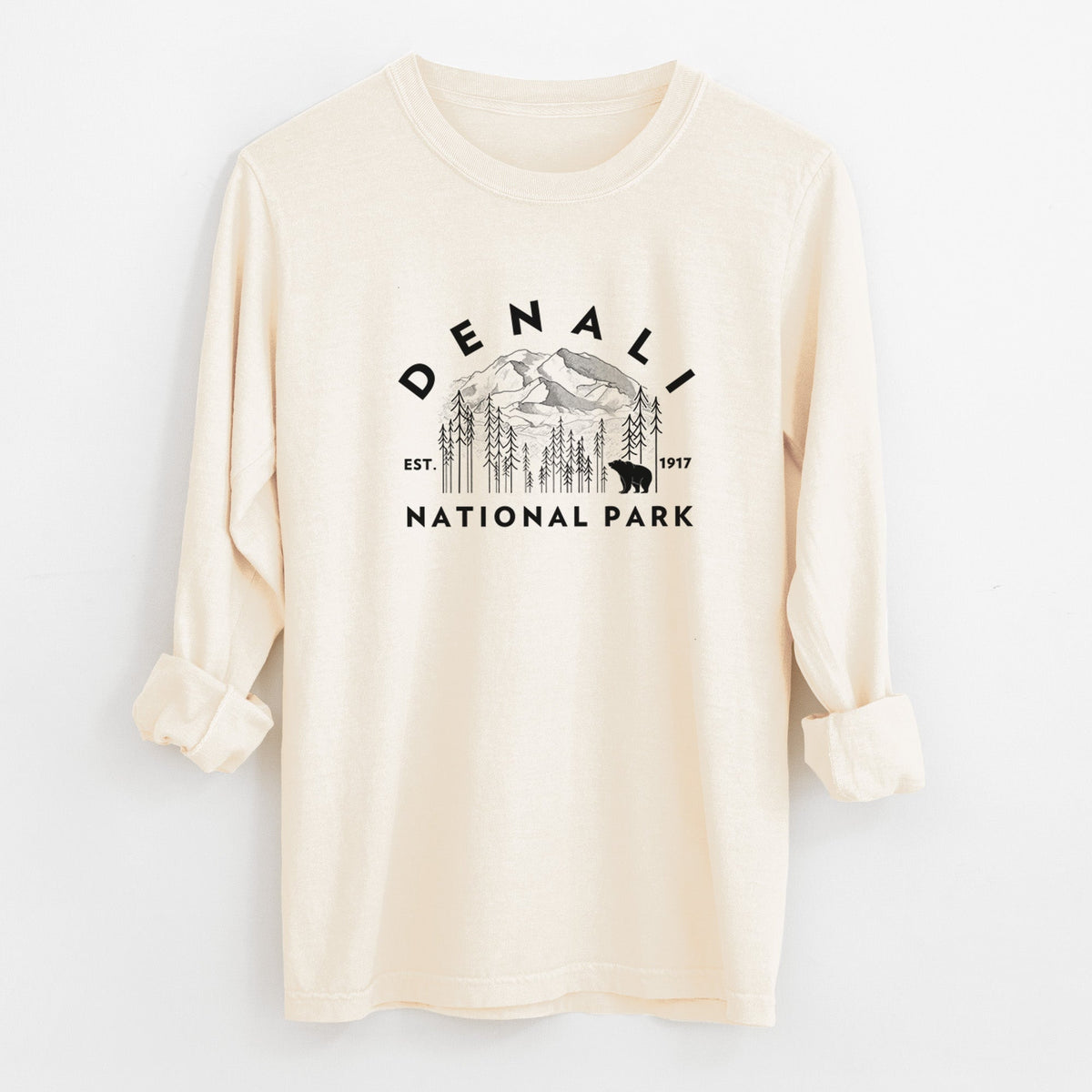 Denali National Park - Unisex Comfort Colors 100% Cotton Long Sleeve