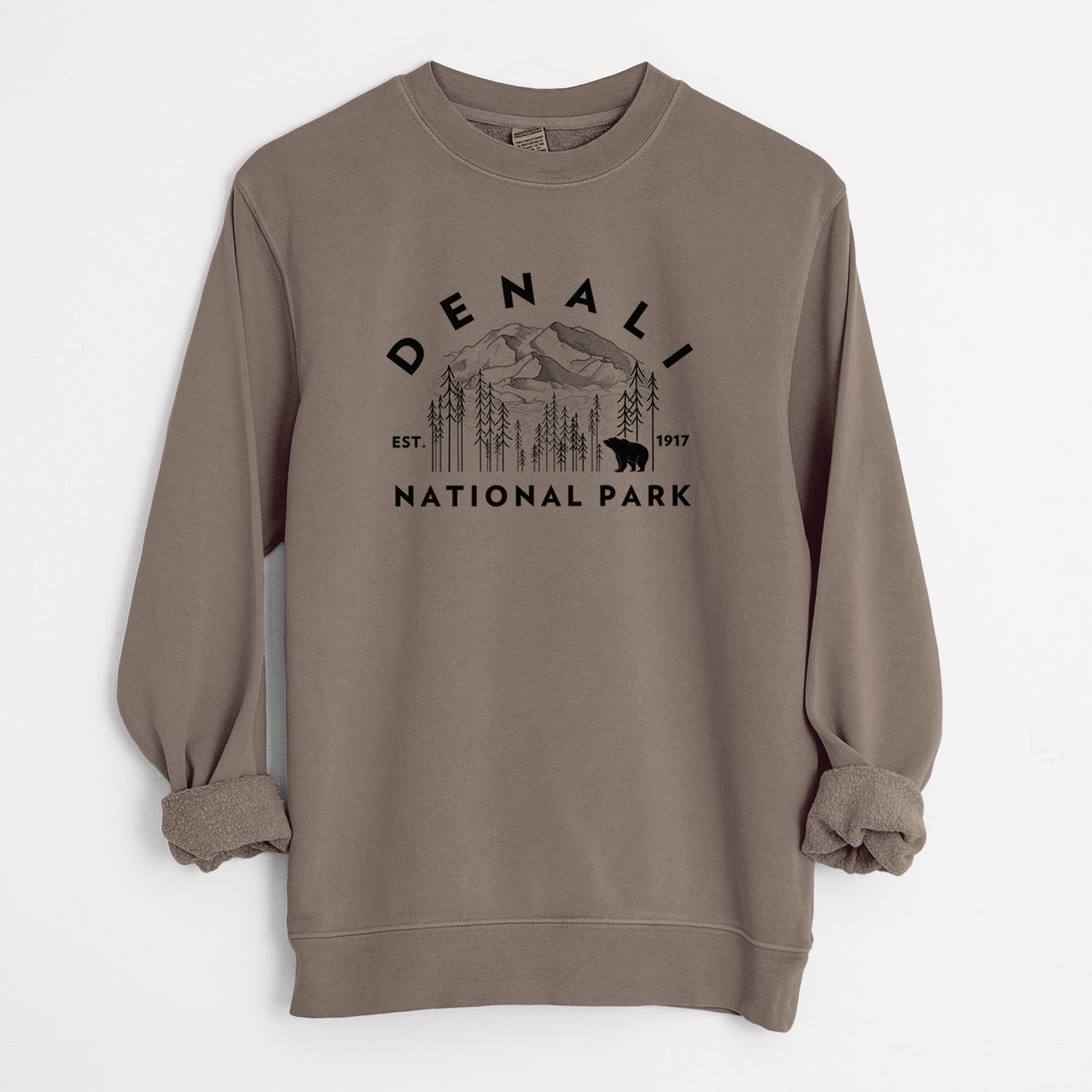 Denali National Park - Unisex Pigment Dyed Crew Sweatshirt