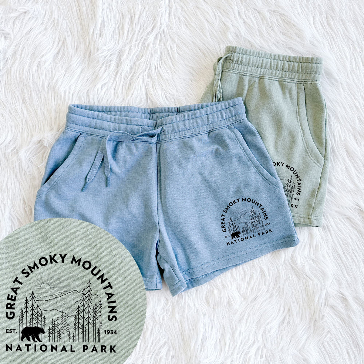 Great Smoky Mountains National Park - Women's Cali Wave Shorts