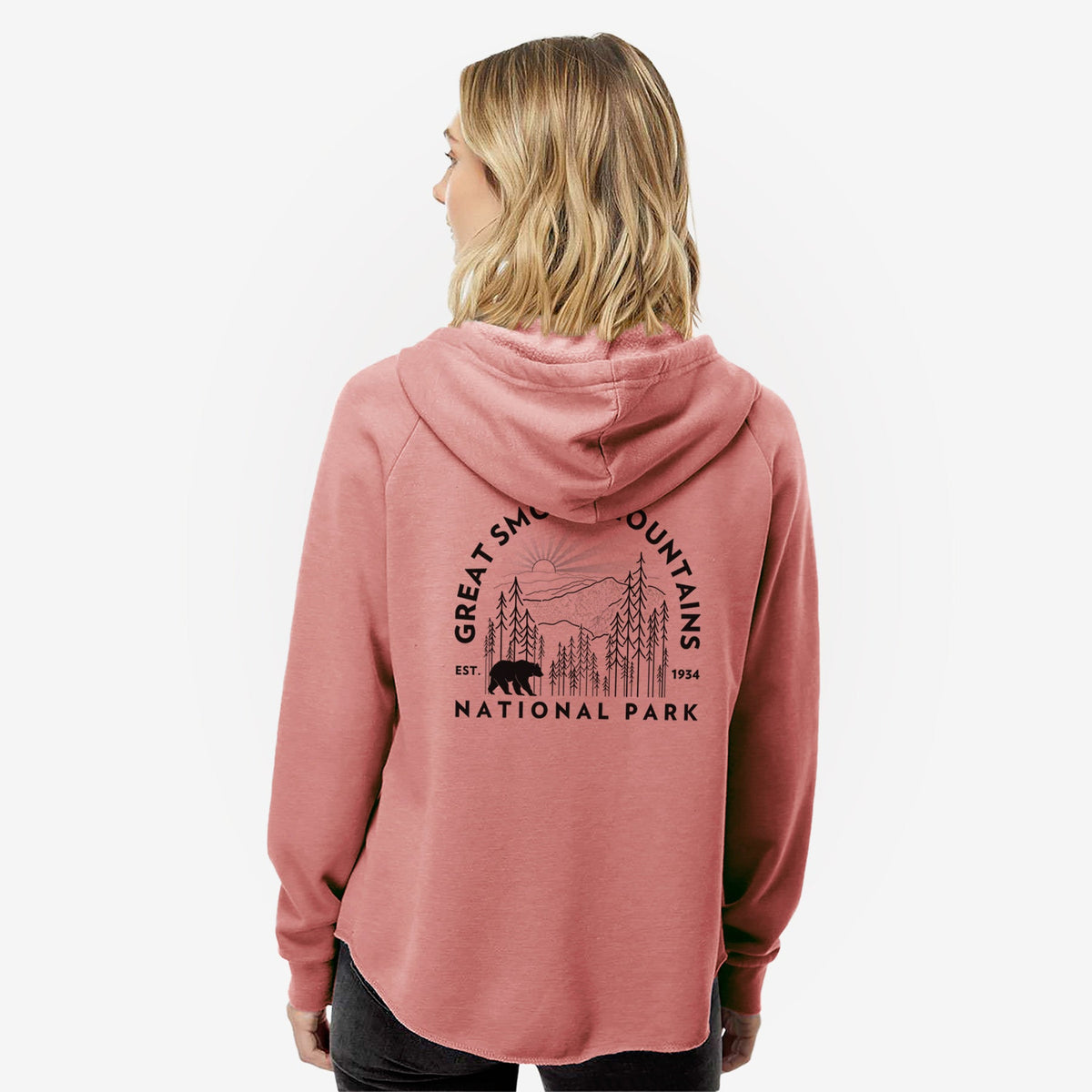 Great Smoky Mountains National Park - Women's Cali Wave Zip-Up Sweatshirt