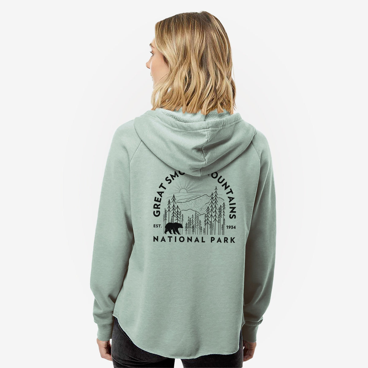 Great Smoky Mountains National Park - Women's Cali Wave Zip-Up Sweatshirt