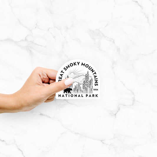 Great Smoky Mountains National Park - Decal Sticker
