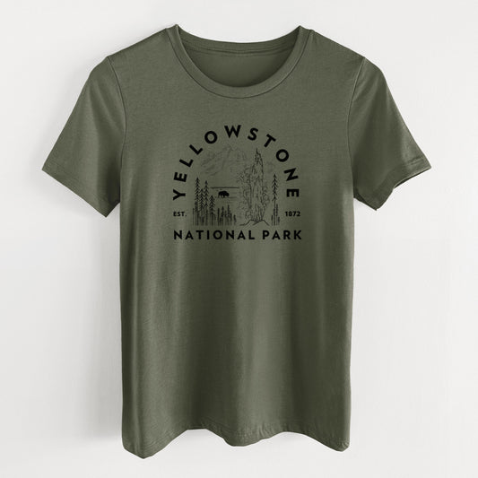 Yellowstone National Park - Women's Lightweight Relaxed Fit 100% Cotton Crewneck