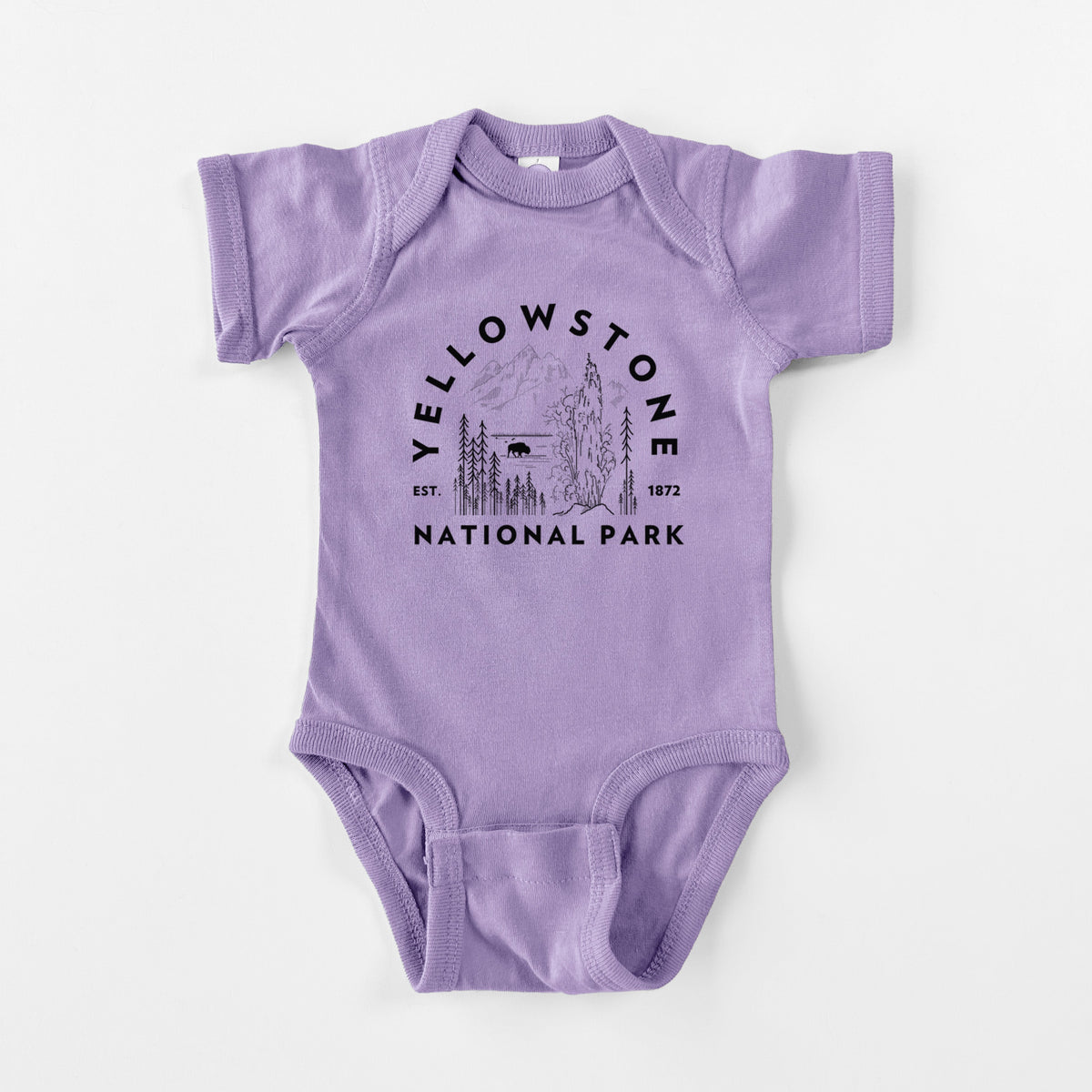 Yellowstone National Park - Baby Fine Jersey Bodysuit