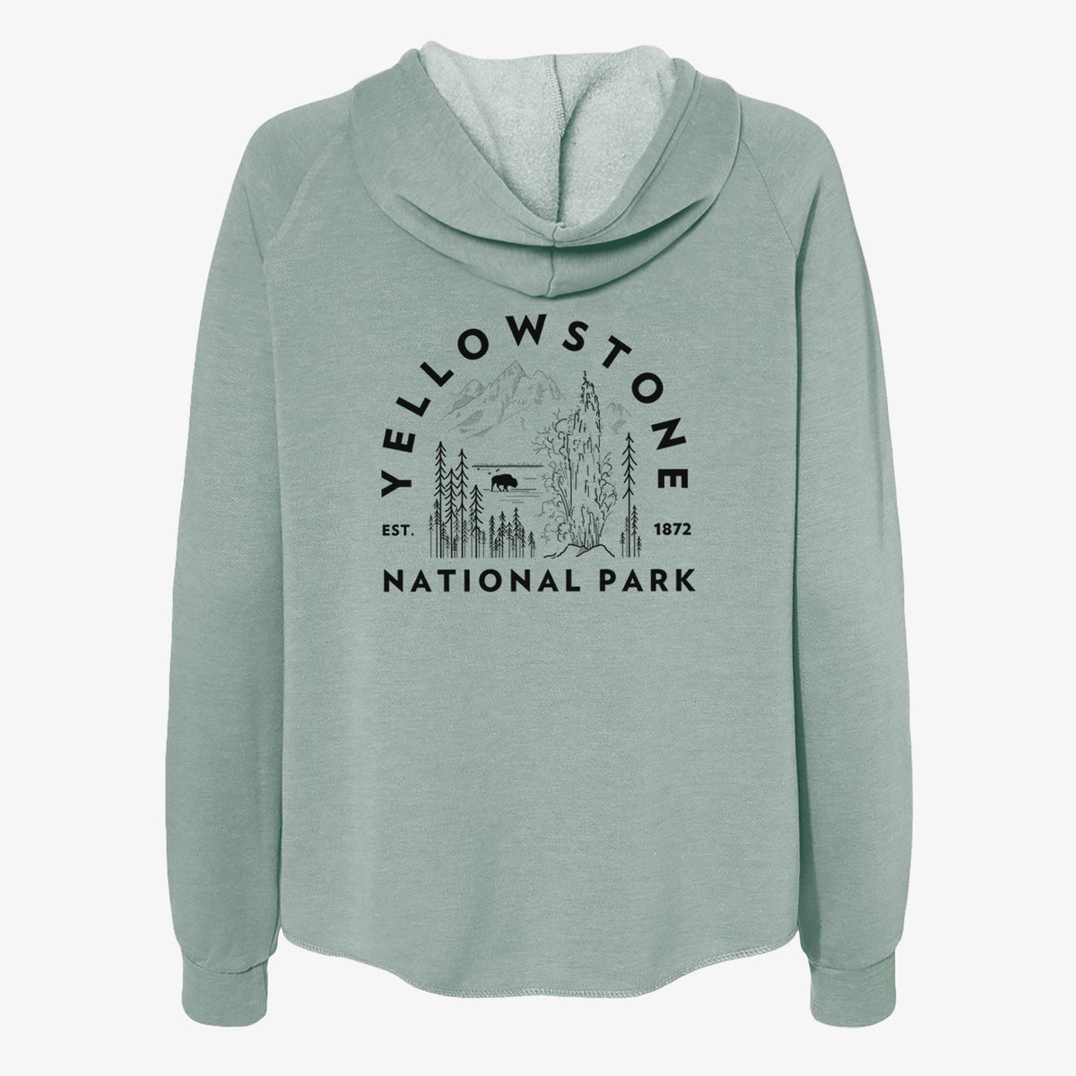 Yellowstone National Park - Women's Cali Wave Zip-Up Sweatshirt