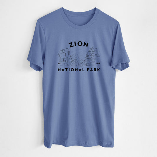 Zion National Park - Lightweight 100% Cotton Unisex Crewneck