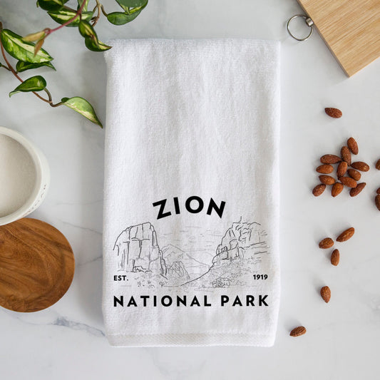 Zion National Park Premium Decorative Hand Towel