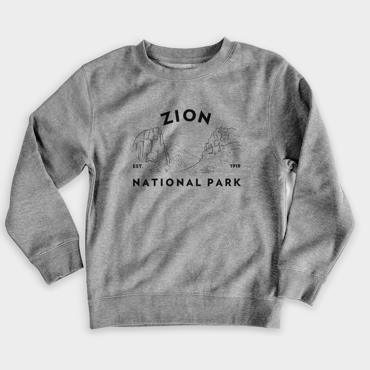 Zion National Park - Youth Lightweight Crewneck Sweatshirt
