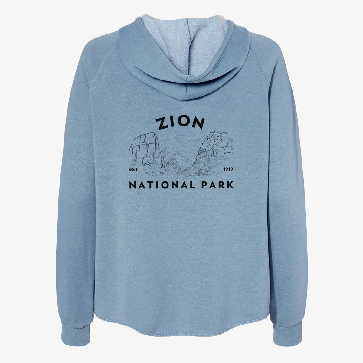 Zion National Park - Women's Cali Wave Zip-Up Sweatshirt