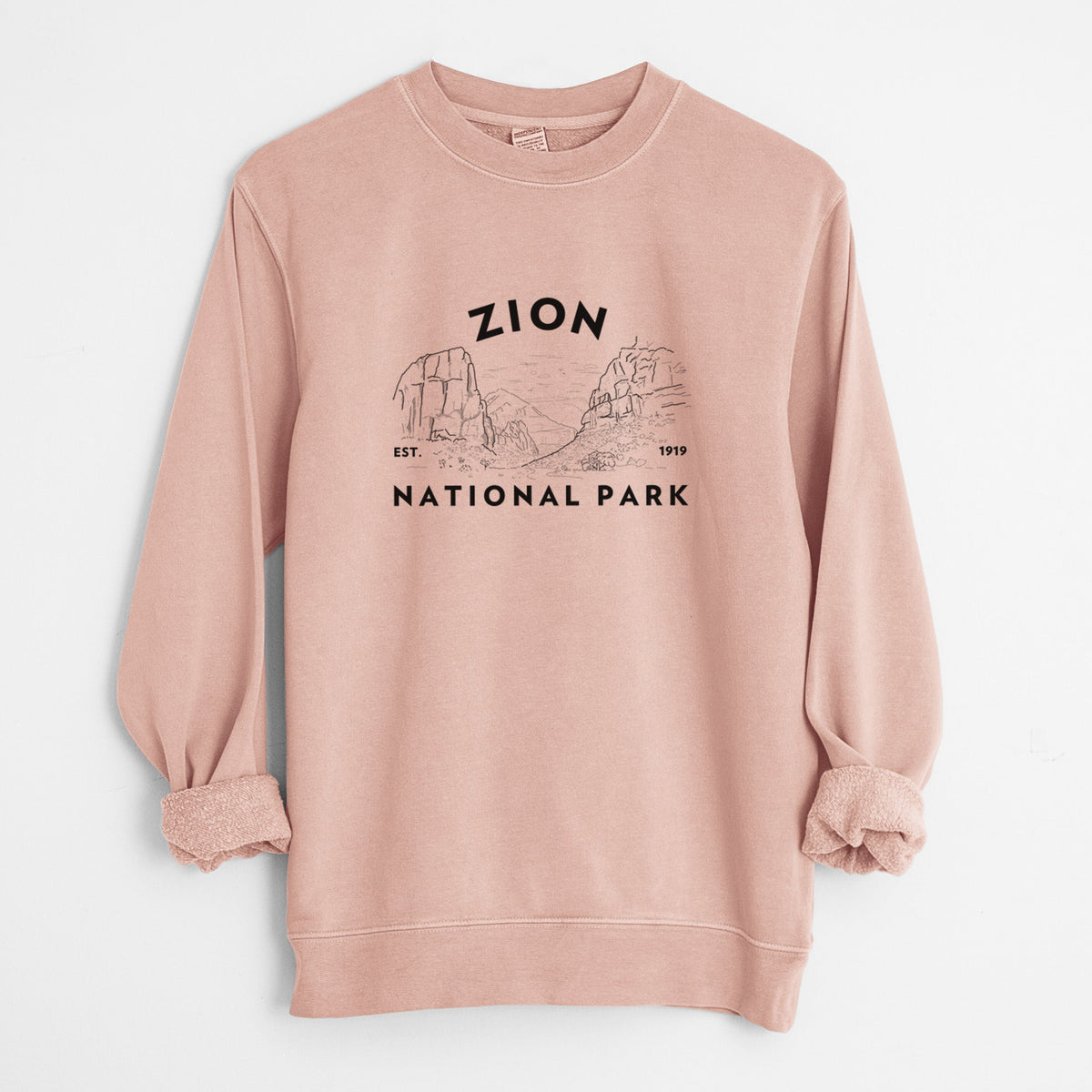 Zion National Park - Unisex Pigment Dyed Crew Sweatshirt