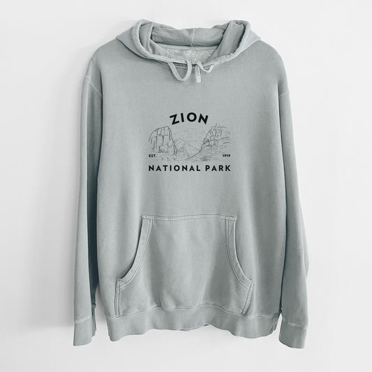Zion National Park - Unisex Pigment Dyed Hoodie
