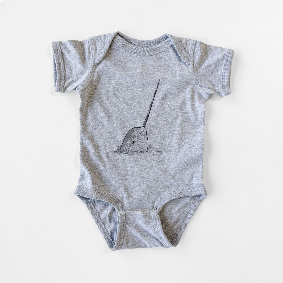 Narwhal - Monodon monoceros - Baby Fine Jersey Bodysuit
