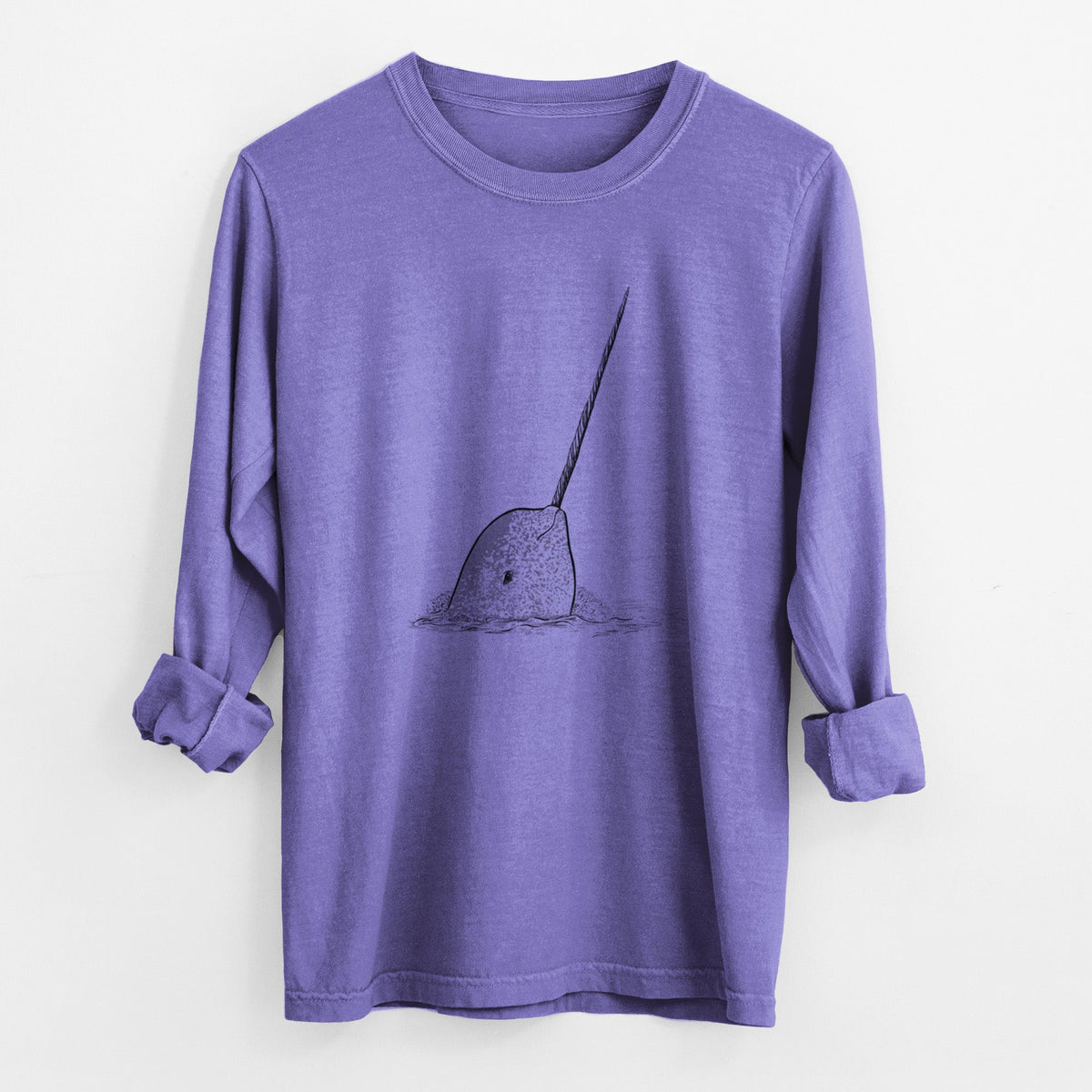 Narwhal - Monodon monoceros - Unisex Comfort Colors 100% Cotton Long Sleeve