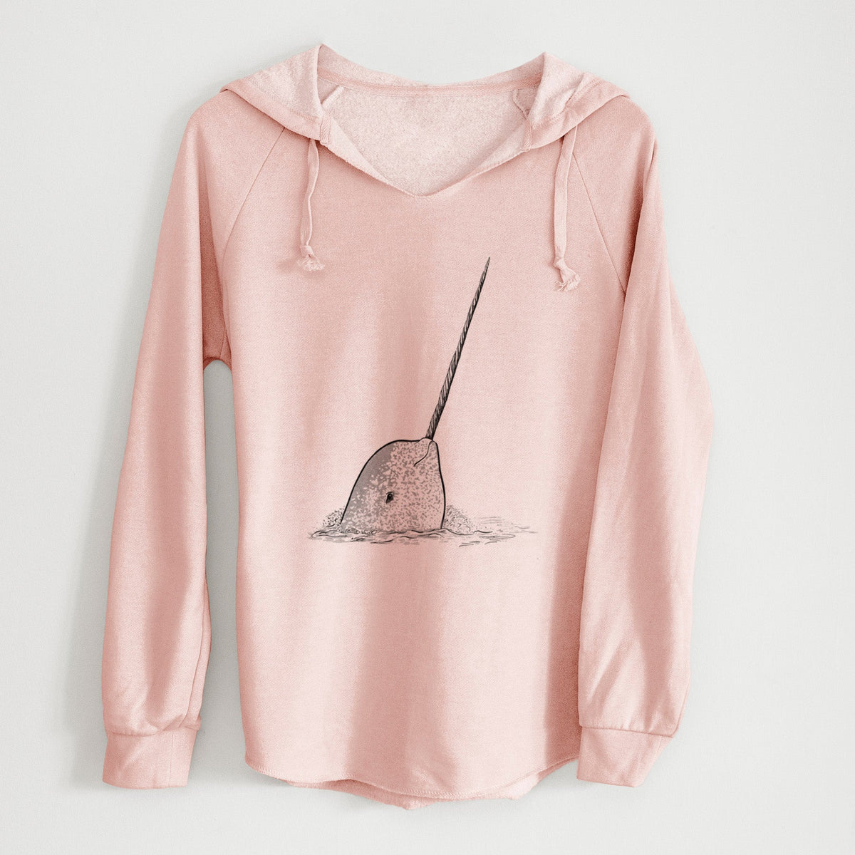 Narwhal - Monodon monoceros - Cali Wave Hooded Sweatshirt