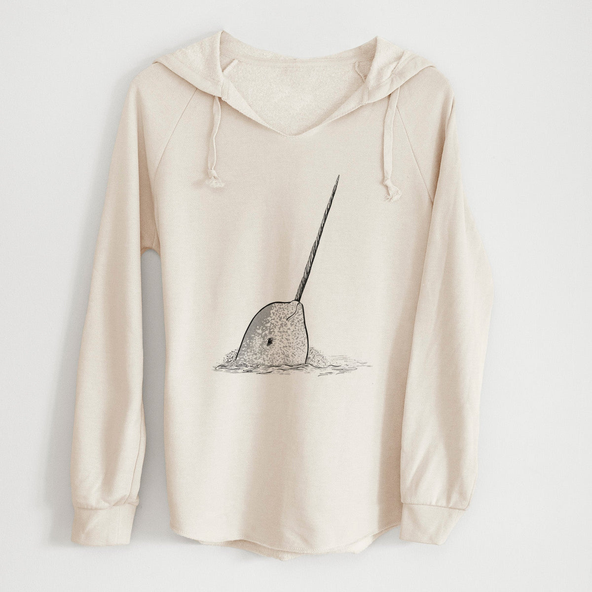 Narwhal - Monodon monoceros - Cali Wave Hooded Sweatshirt