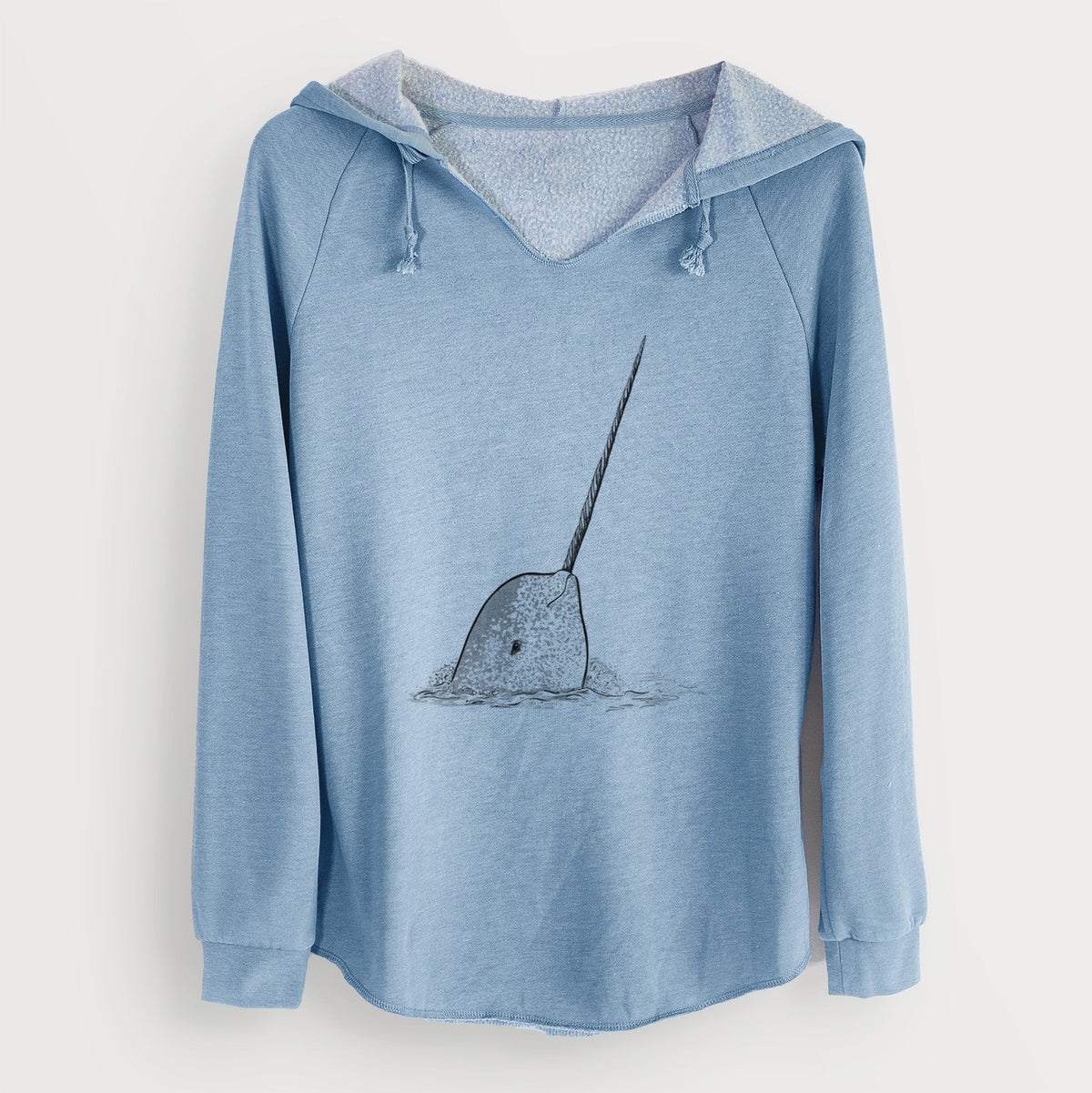 Narwhal - Monodon monoceros - Cali Wave Hooded Sweatshirt
