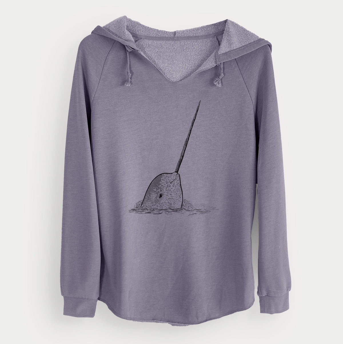 Narwhal - Monodon monoceros - Cali Wave Hooded Sweatshirt