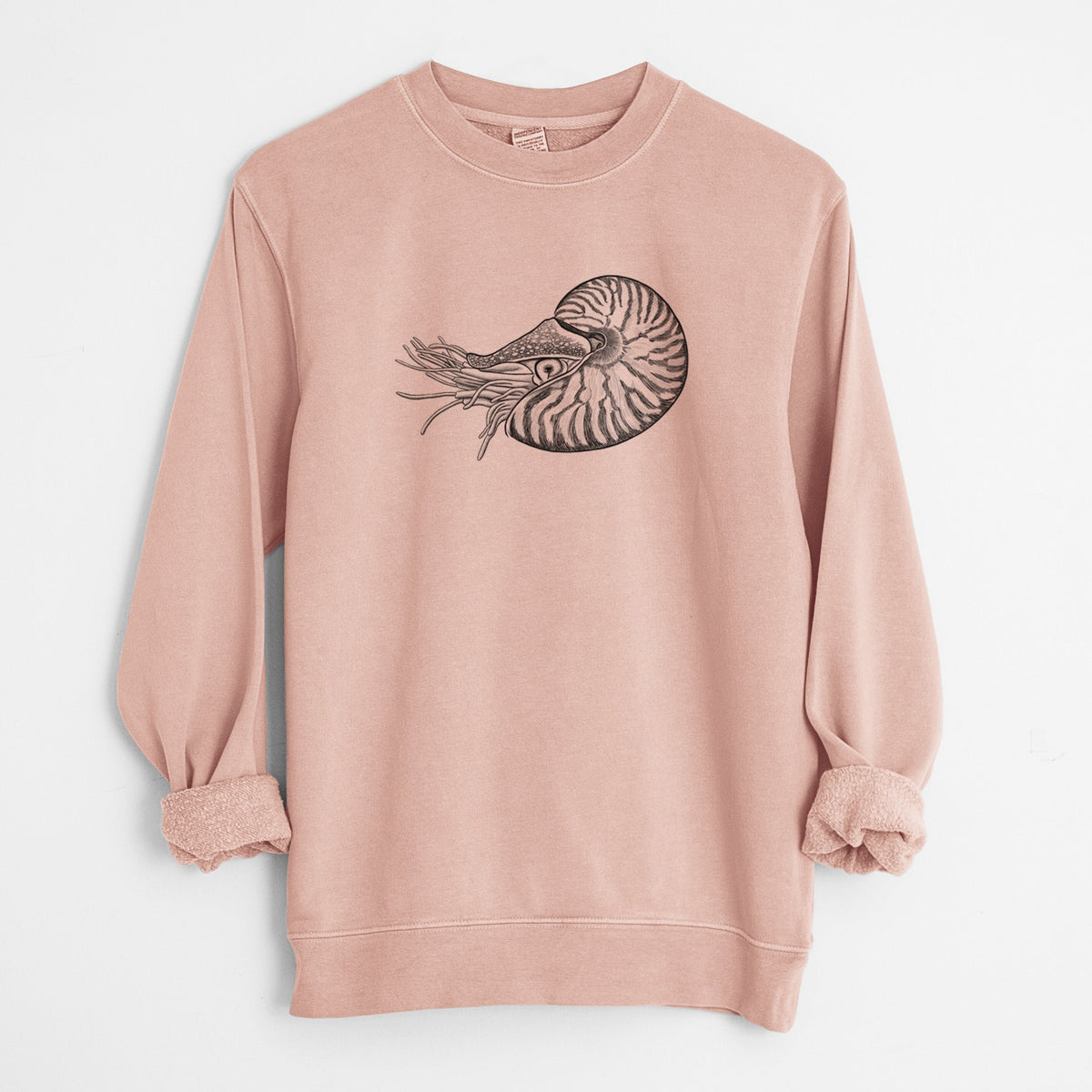 Palau Nautilus - Nautilus belauensis - Unisex Pigment Dyed Crew Sweatshirt