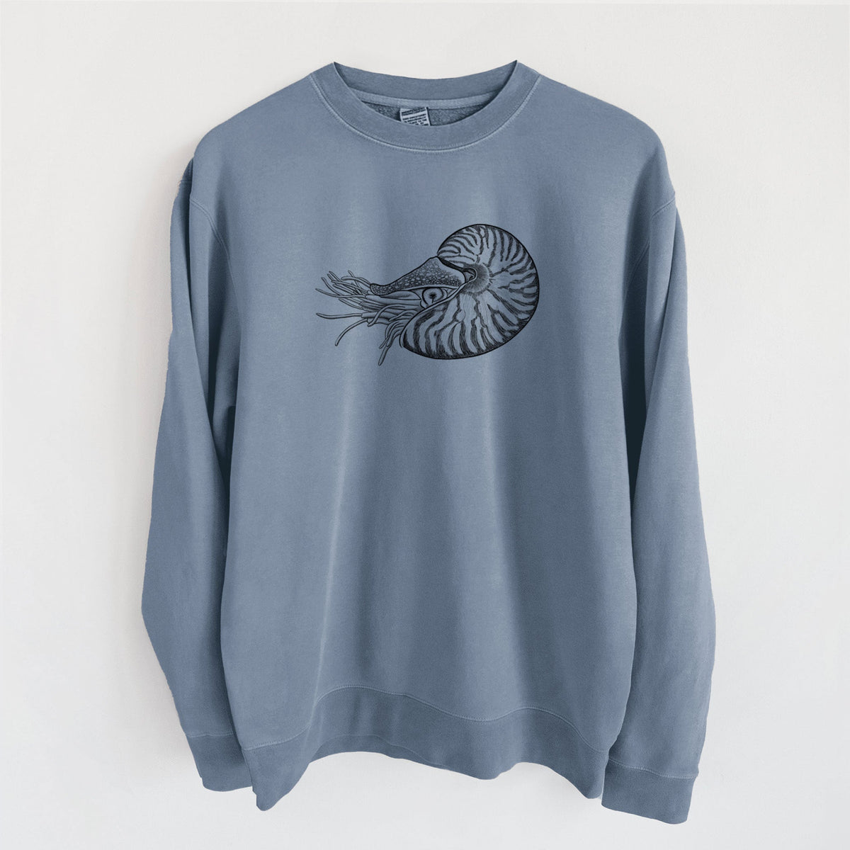 Palau Nautilus - Nautilus belauensis - Unisex Pigment Dyed Crew Sweatshirt