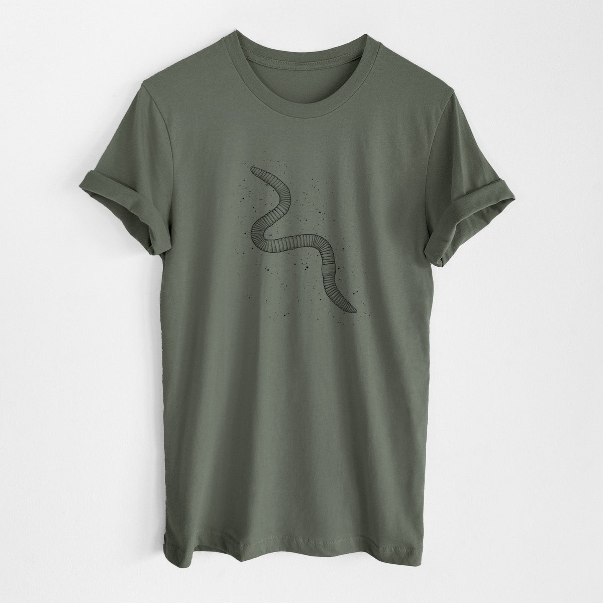 Common Earthworm - Nightcrawler - Lumbricus terrestris - Lightweight 100% Cotton Unisex Crewneck