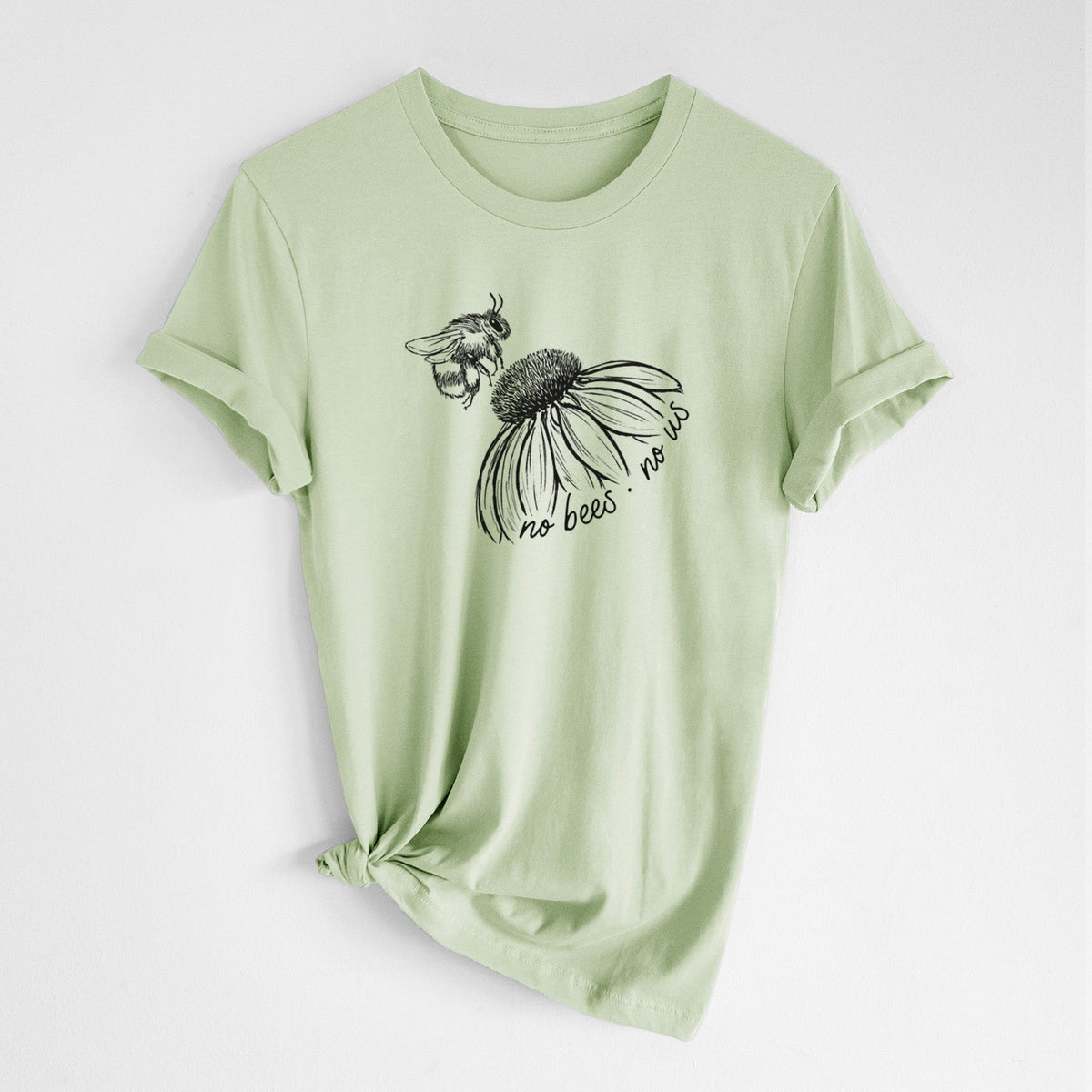 No Bees No Us - Lightweight 100% Cotton Unisex Crewneck