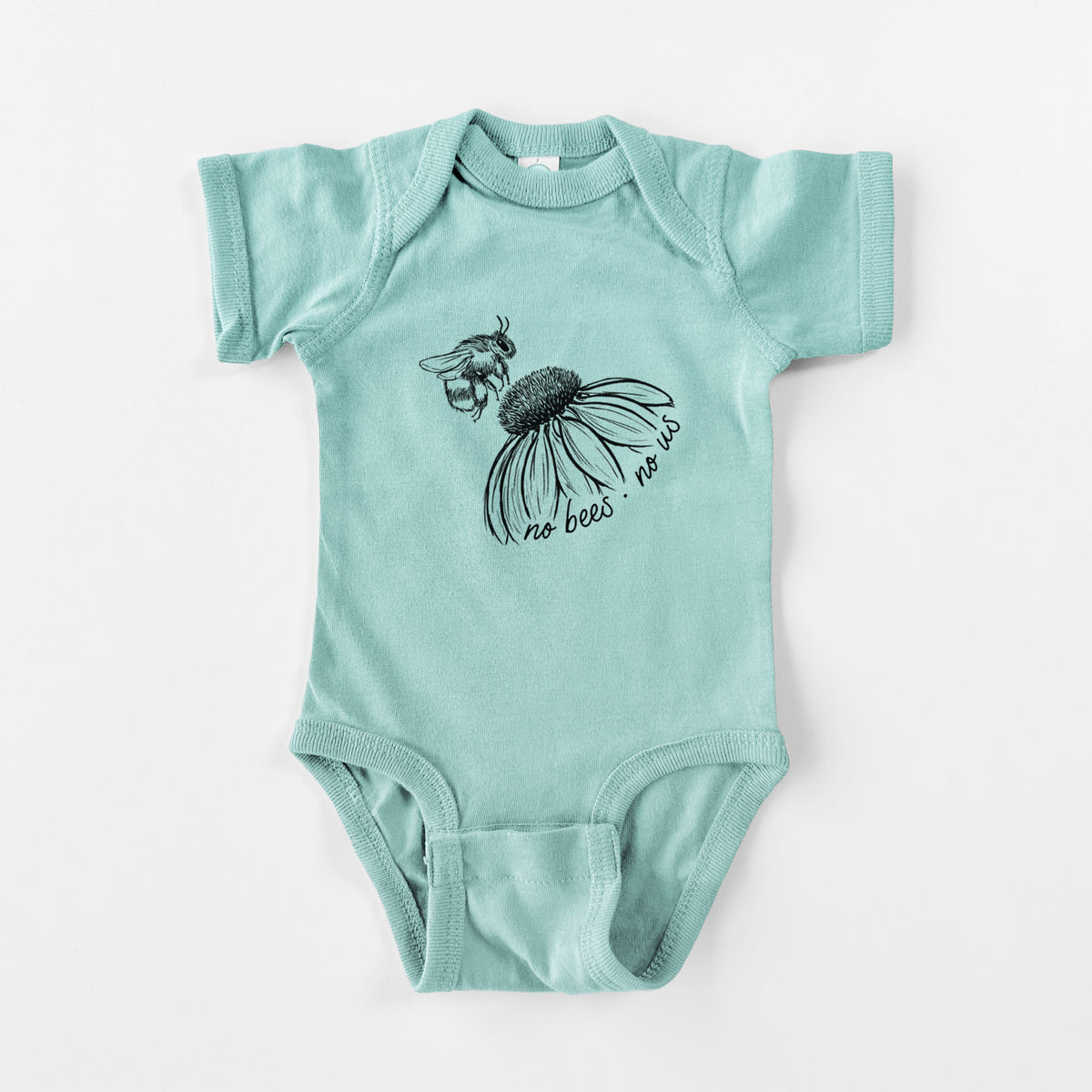 No Bees No Us - Baby Fine Jersey Bodysuit