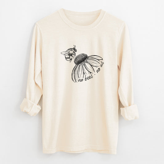 No Bees No Us - Unisex Comfort Colors 100% Cotton Long Sleeve