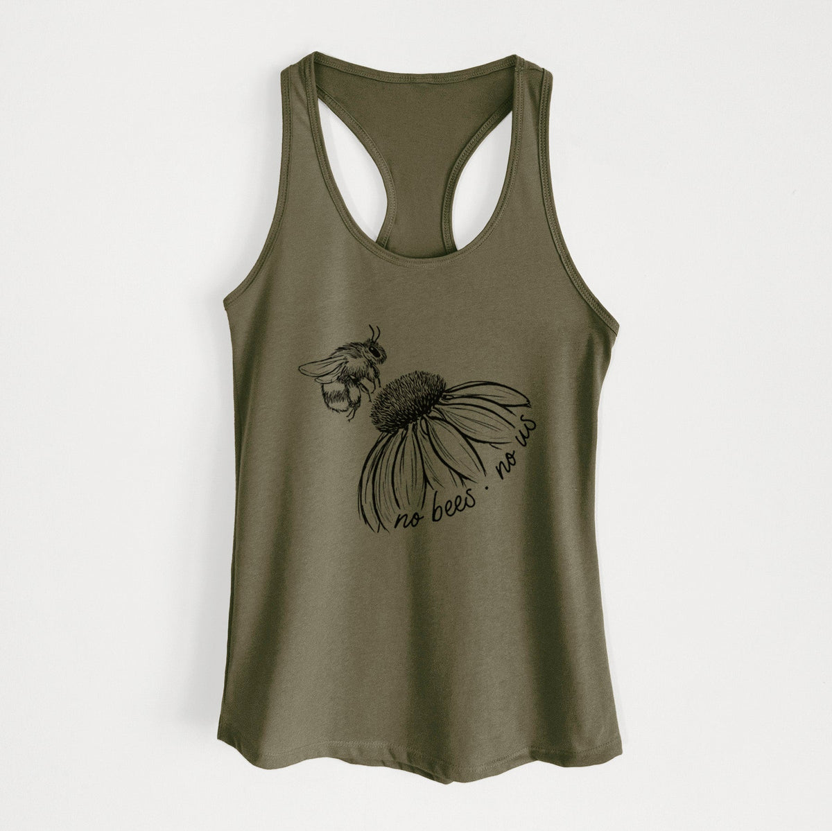 No Bees No Us - Women's Racerback Tanktop