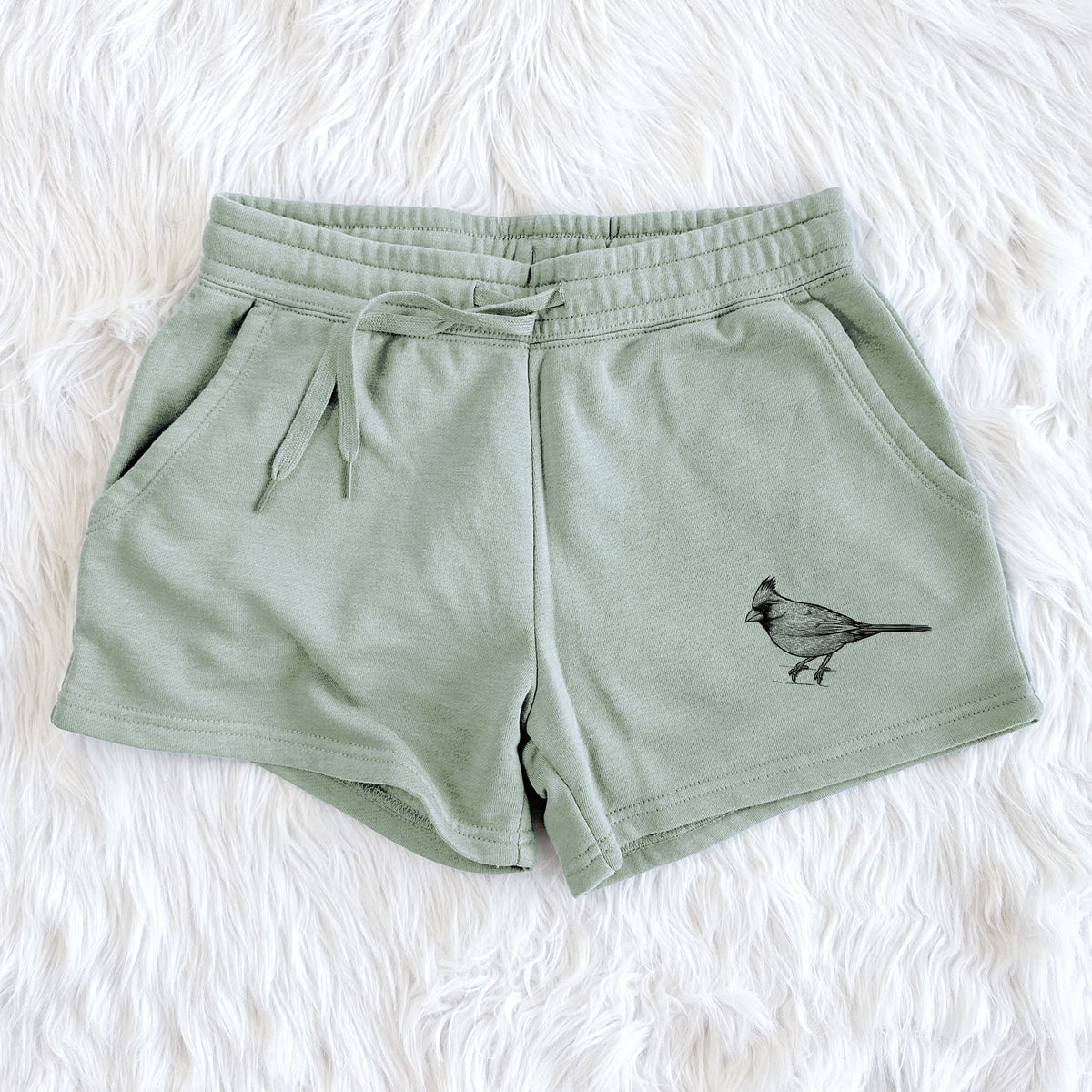 Northern Cardinal - Cardinalis cardinalis - Women's Cali Wave Shorts